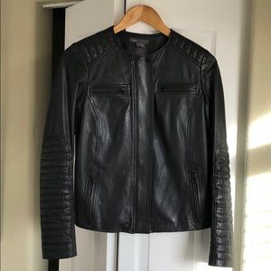 Vince Black Leather Jacket